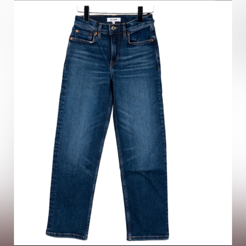 RE/DONE mid rise straight leg jeans size 24. Only worn once!